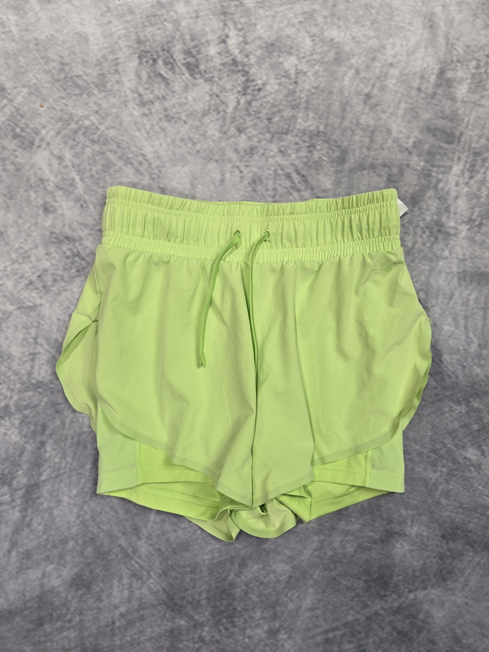 Gymshark Women’s Lime Green Athletic Layered Shorts